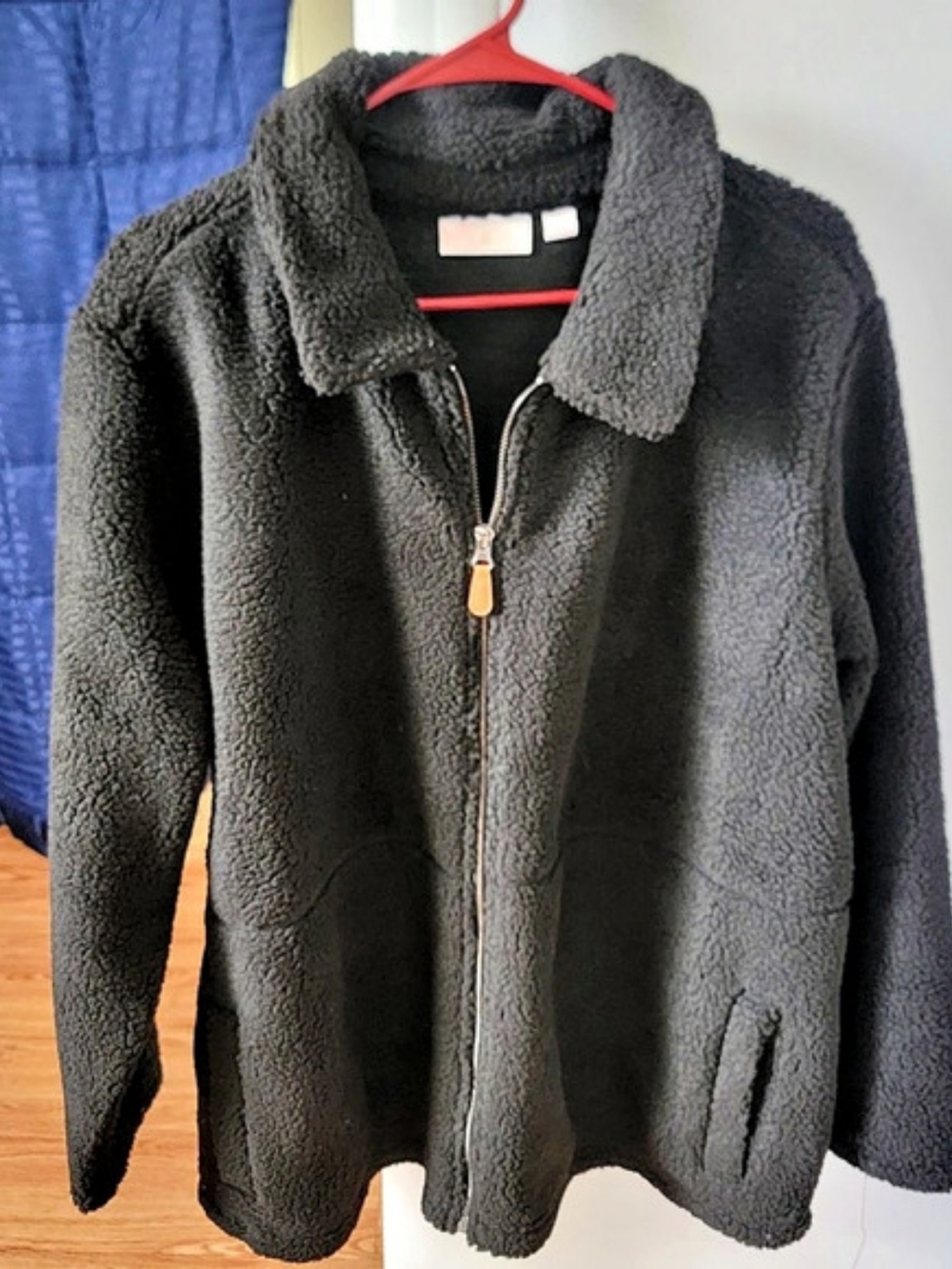 Belle By Kim Gravel Black Sherpa Jacket Size 1X